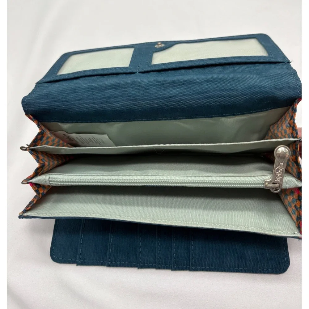 Kipling Brownie Organizer Wallet Trifold 7.5